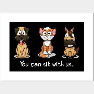 'You Can Sit With Us' Radical Kindness Anti Bullying Shirt Posters and Art